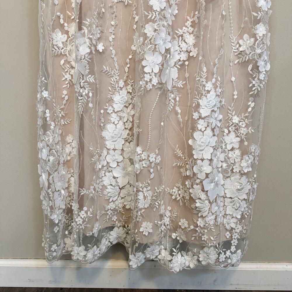 Piccola Bella Southampton Gown S/M White Whimsy Lace Wedding Bridal Bridesmaids - Picture 8 of 11